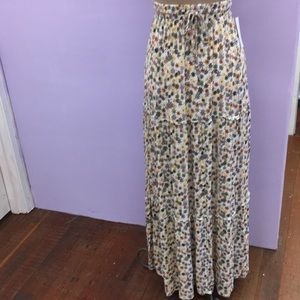 Mossimo floor length floral skirt
